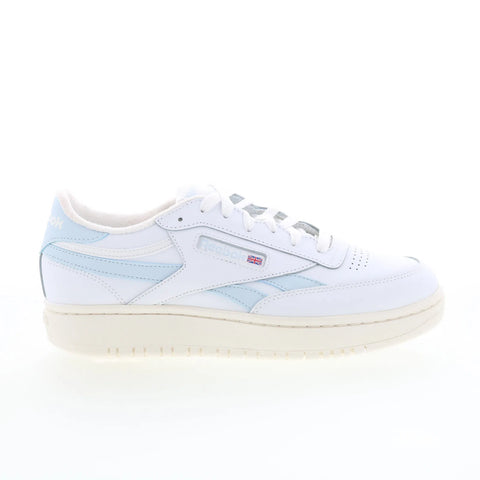 Reebok Club C Double Revenge Womens White Leather Lifestyle Sneakers Shoes