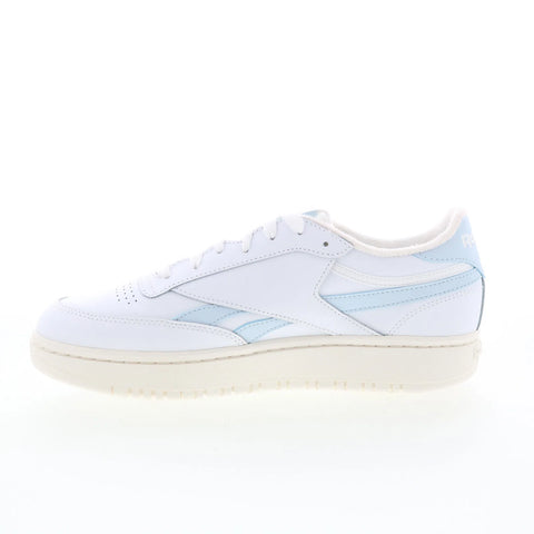Reebok Club C Double Revenge Womens White Leather Lifestyle Sneakers Shoes