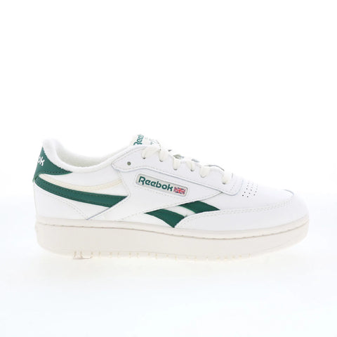 Reebok Club C Double Revenge Womens White Leather Lifestyle Sneakers Shoes