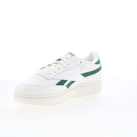 Reebok Club C Double Revenge Womens White Leather Lifestyle Sneakers Shoes