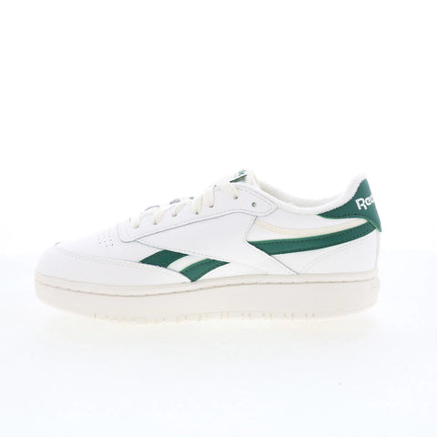 Reebok Club C Double Revenge Womens White Leather Lifestyle Sneakers Shoes
