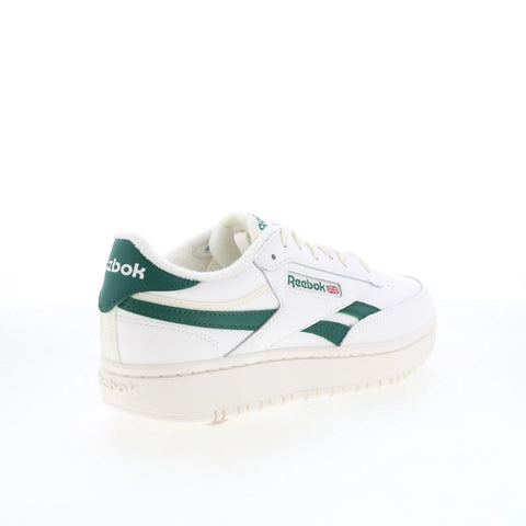 Reebok Club C Double Revenge Womens White Leather Lifestyle Sneakers Shoes