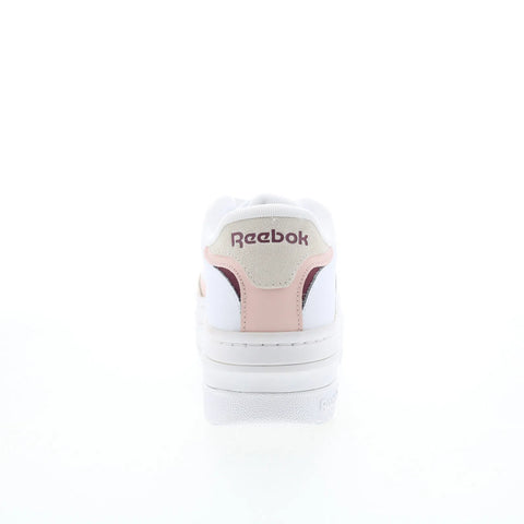 Reebok Club C Extra Womens White Leather Lace Up Lifestyle Sneakers Shoes