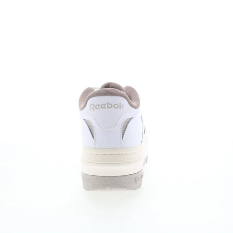Reebok Club C Extra Womens White Leather Lace Up Lifestyle Sneakers Shoes