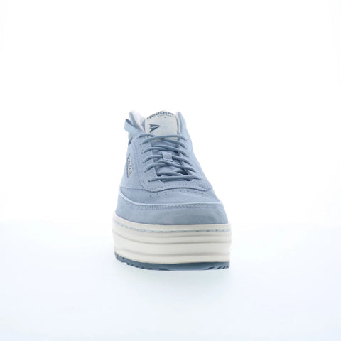 Reebok Club C Geo Mid Womens Blue Suede Lace Up Lifestyle Sneakers Shoes