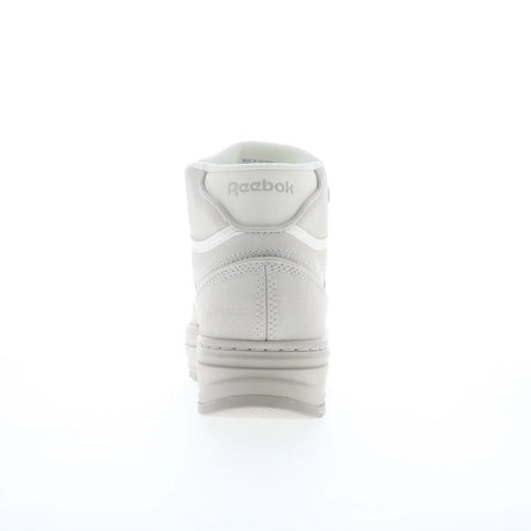 Reebok Club C Geo Mid Womens Beige Suede Lace Up Lifestyle Sneakers Shoes