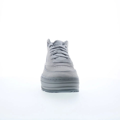 Reebok Club C Geo Mid Womens Gray Suede Lace Up Lifestyle Sneakers Shoes