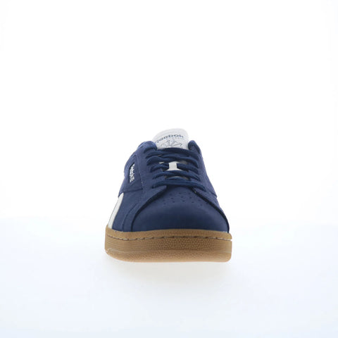 Reebok Club C Grounds UK Mens Blue Suede Lace Up Lifestyle Sneakers Shoes