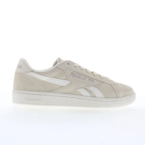 Reebok Club C Grounds UK Womens Beige Suede Lace Up Lifestyle Sneakers Shoes