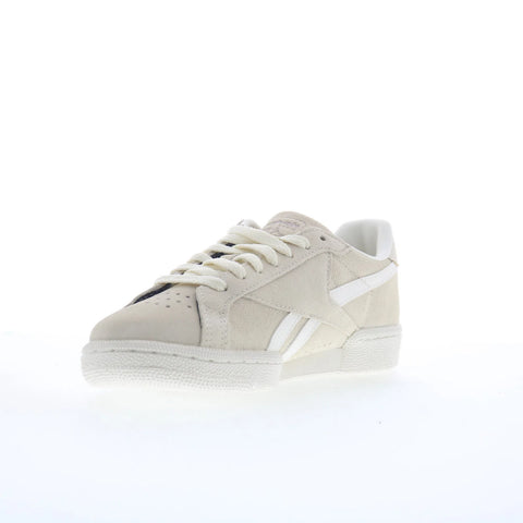 Reebok Club C Grounds UK Womens Beige Suede Lace Up Lifestyle Sneakers Shoes