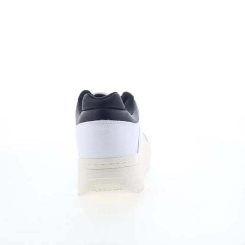 Reebok Club C Megacourt Mens White Leather Lace Up Lifestyle Sneakers Shoes