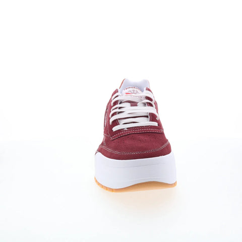Reebok Club C Megacourt Mens Red Suede Lace Up Lifestyle Sneakers Shoes