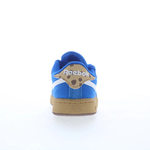 Reebok Club C Revenge Kids Blue Suede Lace Up Lifestyle Sneakers Shoes
