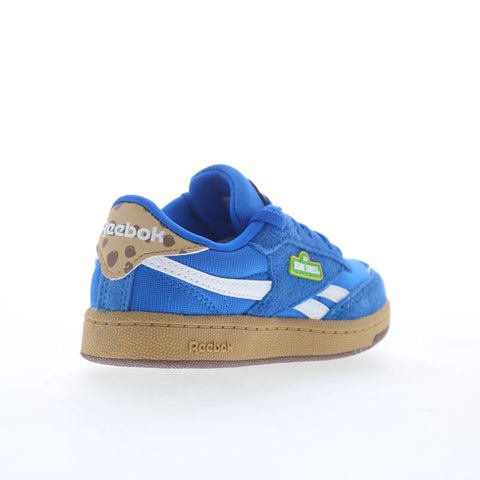 Reebok Club C Revenge Kids Blue Suede Lace Up Lifestyle Sneakers Shoes