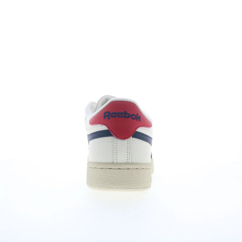 Reebok Club C Revenge Mens White Leather Lace Up Lifestyle Sneakers Shoes