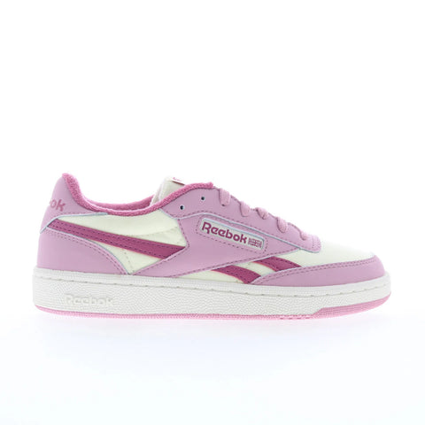 Reebok Club C Revenge II Womens Pink Leather Lifestyle Sneakers Shoes