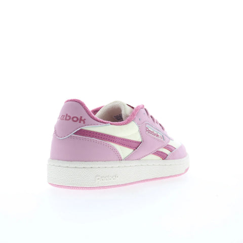 Reebok Club C Revenge II Womens Pink Leather Lifestyle Sneakers Shoes