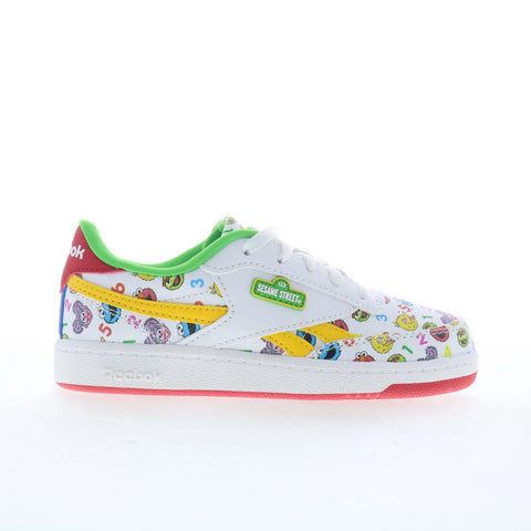 Reebok Club C Revenge Seseame Street Kids White Lifestyle Sneakers Shoes