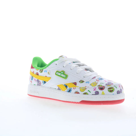 Reebok Club C Revenge Seseame Street Kids White Lifestyle Sneakers Shoes
