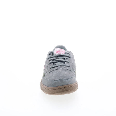 Reebok Club C Revenge Vintage Womens Gray Suede Lifestyle Sneakers Shoes
