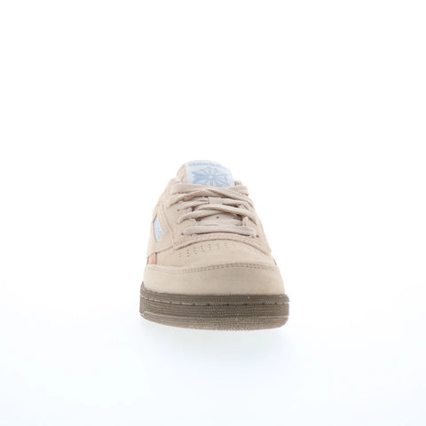 Reebok Club C Revenge Vintage Womens Beige Suede Lifestyle Sneakers Shoes