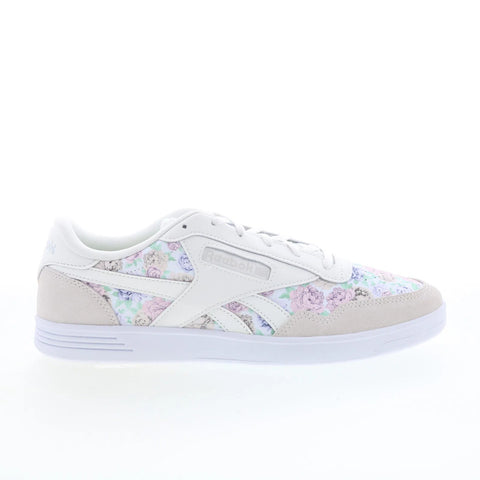 Reebok Club Memt Womens Gray Leather Lace Up Lifestyle Sneakers Shoes