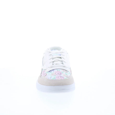 Reebok Club Memt Womens Gray Leather Lace Up Lifestyle Sneakers Shoes