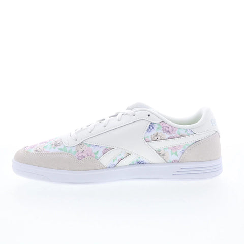 Reebok Club Memt Womens Gray Leather Lace Up Lifestyle Sneakers Shoes