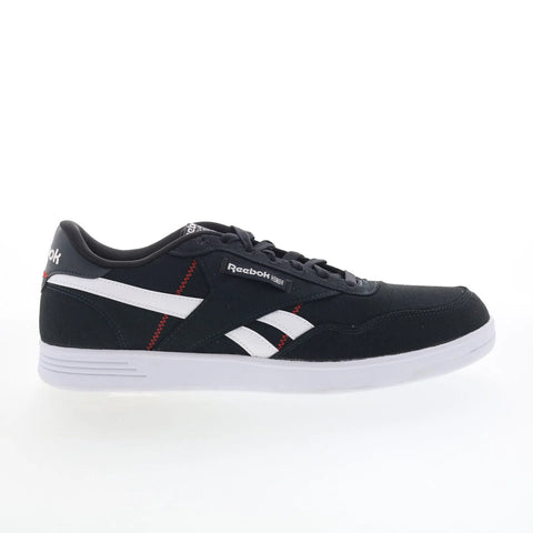 Reebok Club Memt Textile Mens Black Mesh Lace Up Lifestyle Sneakers Shoes