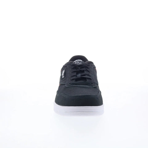 Reebok Club Memt Textile Mens Black Mesh Lace Up Lifestyle Sneakers Shoes