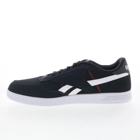 Reebok Club Memt Textile Mens Black Mesh Lace Up Lifestyle Sneakers Shoes