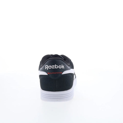 Reebok Club Memt Textile Mens Black Mesh Lace Up Lifestyle Sneakers Shoes