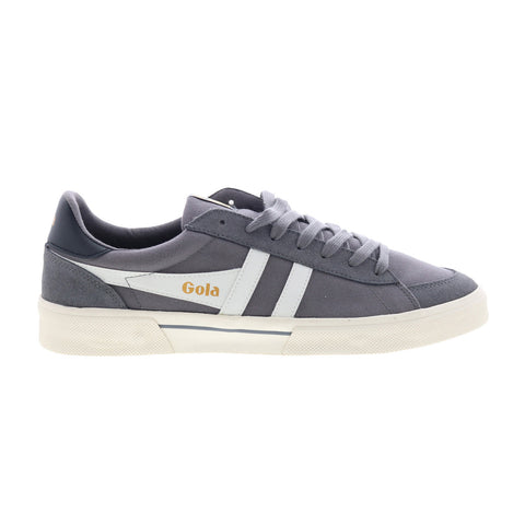 Gola Breakpoint CMB423 Mens Gray Canvas Lace Up Lifestyle Sneakers Shoes