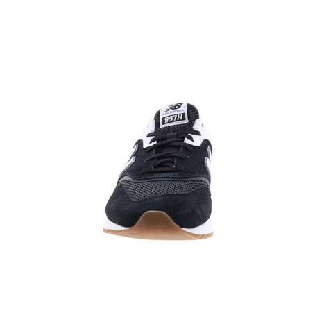New Balance 997H CM997HHB Mens Black Suede Lace Up Lifestyle Sneakers Shoes