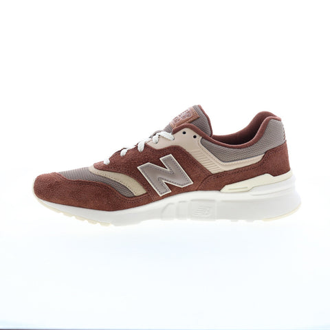 New Balance 997H CM997HOM Mens Brown Suede Lace Up Lifestyle Sneakers Shoes