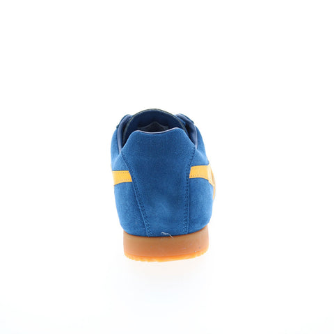 Gola Harrier Suede CMA192 Mens Blue Suede Lace Up Lifestyle Sneakers Shoes