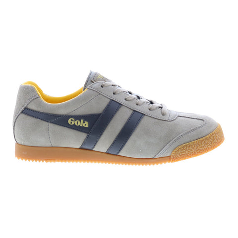 Gola Harrier Suede CMA192 Mens Gray Suede Lace Up Lifestyle Sneakers Shoes