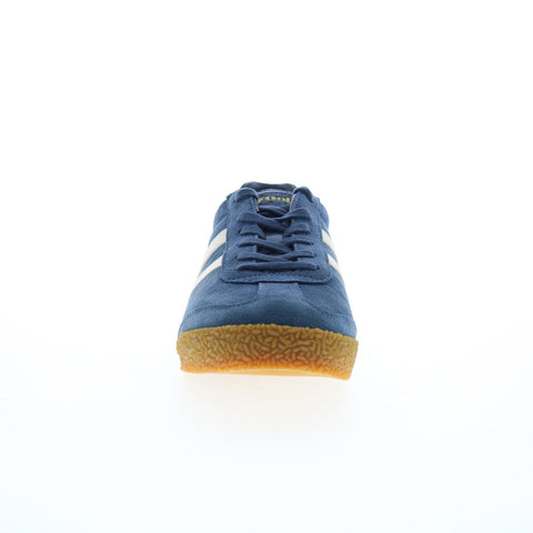 Gola Harrier Suede CMA192 Mens Blue Suede Lace Up Lifestyle Sneakers Shoes