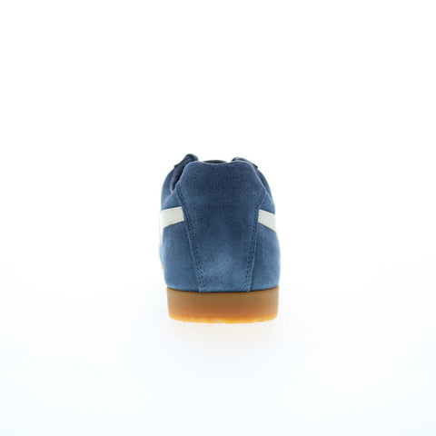 Gola Harrier Suede CMA192 Mens Blue Suede Lace Up Lifestyle Sneakers Shoes