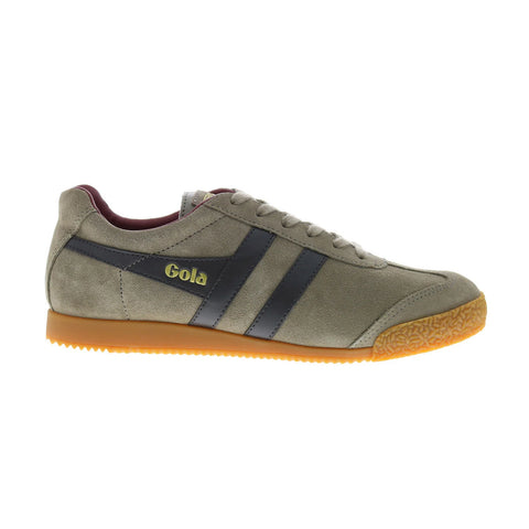 Gola Harrier Suede CMA192 Mens Gray Suede Lace Up Lifestyle Sneakers Shoes