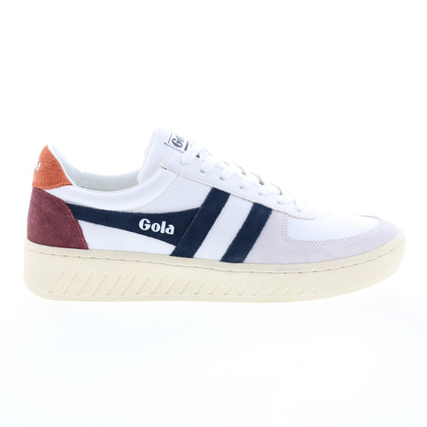 Gola Grandslam Trident CMA415 Mens White Synthetic Lifestyle Sneakers Shoes