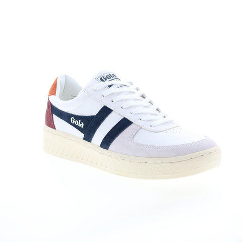 Gola Grandslam Trident CMA415 Mens White Synthetic Lifestyle Sneakers Shoes