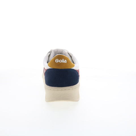 Gola Grandslam Trident CMA415 Mens White Suede Lifestyle Sneakers Shoes