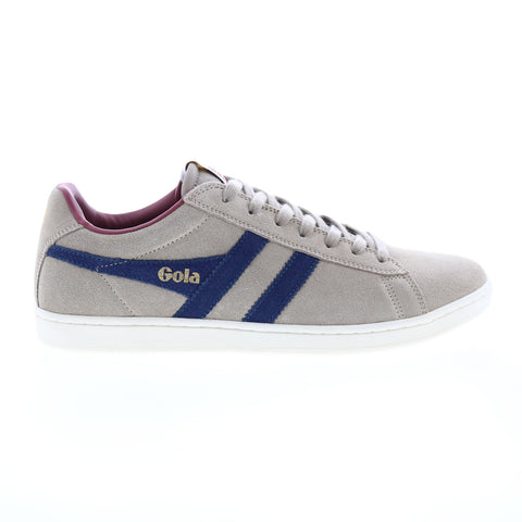 Gola Equipe Suede CMA495 Mens Gray Suede Lace Up Lifestyle Sneakers Shoes
