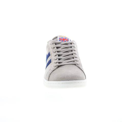 Gola Equipe Suede CMA495 Mens Gray Suede Lace Up Lifestyle Sneakers Shoes