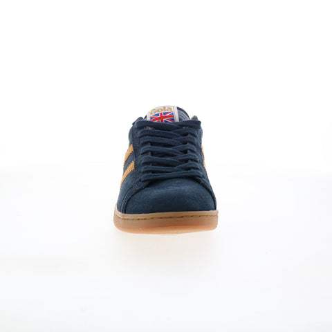 Gola Equipe Suede CMA495 Mens Blue Suede Lace Up Lifestyle Sneakers Shoes