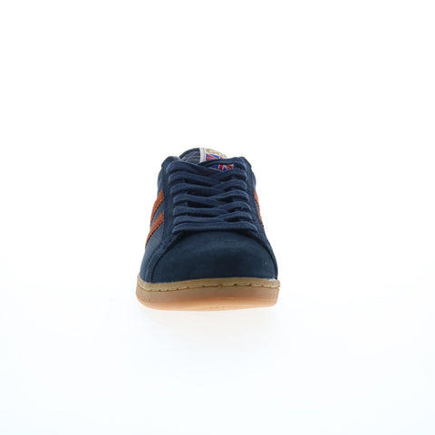 Gola Equipe Suede CMA495 Mens Blue Suede Lace Up Lifestyle Sneakers Shoes