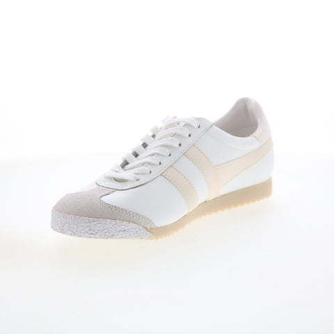 Gola Harrier 50 Leather CMA504 Mens White Leather Lifestyle Sneakers Shoes