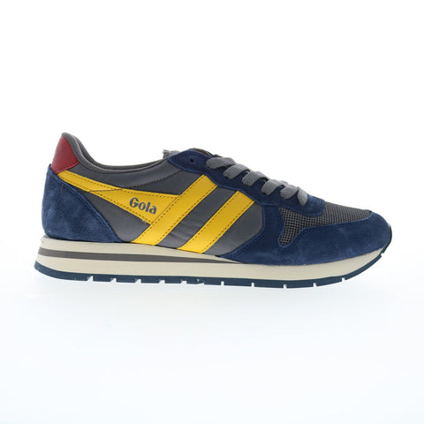 Gola Daytona CMA592 Mens Blue Suede Lace Up Lifestyle Sneakers Shoes