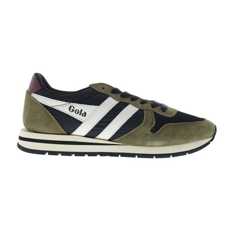 Gola Daytona CMA592 Mens Green Suede Lace Up Lifestyle Sneakers Shoes